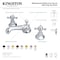 Kingston Brass Widespread Bathroom Faucet with Brass PopUp, Brushed NickelPolished Brass KS4469BX - alternate 2